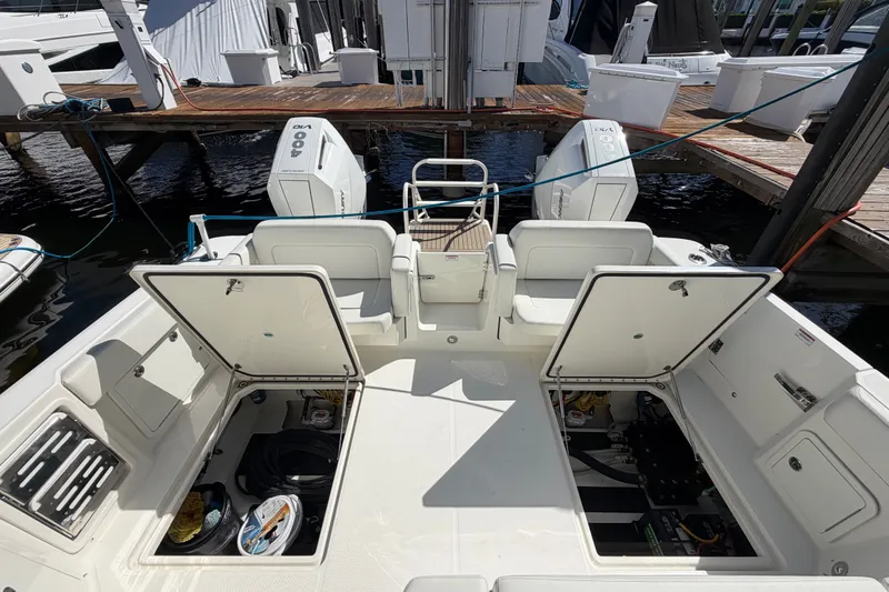 Slide: The Image of Aft cockpit with open storage compartments - 35