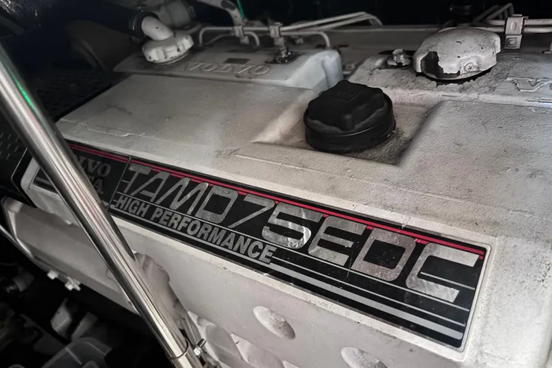 Slide: The Image of Volvo Penta TAMD75 EDC engine in 2004 Cruisers Yachts 455 Express Motoryacht. - 19