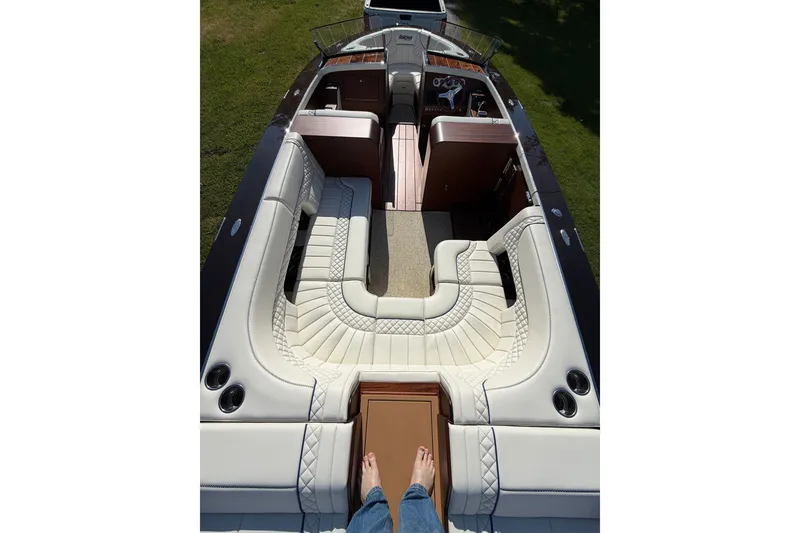 Slide: The Image of 2025 StanCraft 260 Day Boat interior with luxurious seating and elegant design. - 33