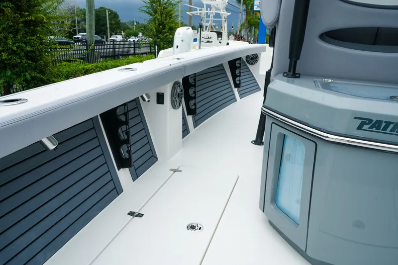 Slide: The Image of 2027 Pathfinder 2700 Tournament boat interior with sleek design and modern features. - 22