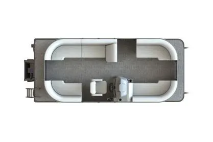 Slide: The Image of Manufacturer Provided Image: 2021 SunChaser Vista 20 LR pontoon boat interior layout, top view. - 11