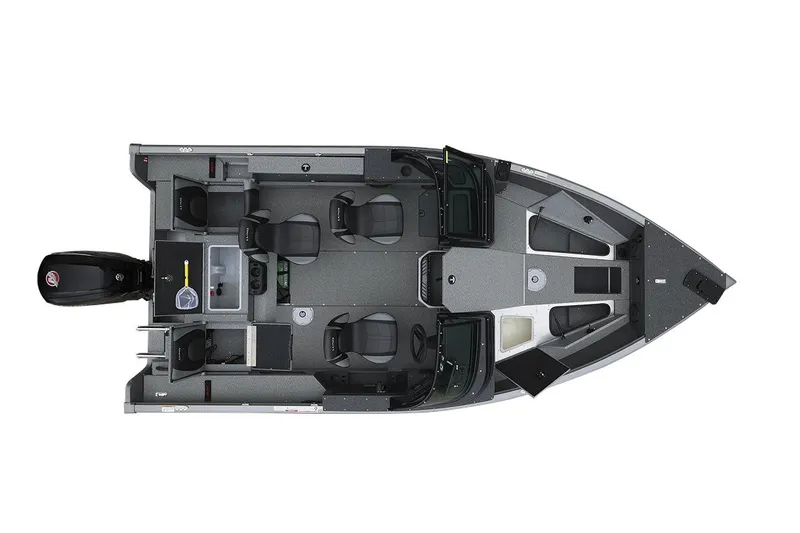 Slide: The Image of Manufacturer Provided Image: 2025 Lund 1775 Impact XS Sport boat, top view, showcasing seating and layout. - 31