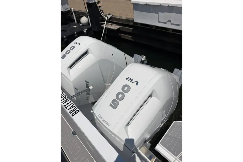 Slide: The Image of 2024 Cruisers Yachts 42 GLS OB with twin Mercury 600 V12 outboard engines. - 22