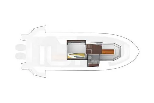 Slide: The Image of Manufacturer Provided Image: Top view layout of 2024 Cruisers Yachts 42 GLS OB cabin and interior. - 6