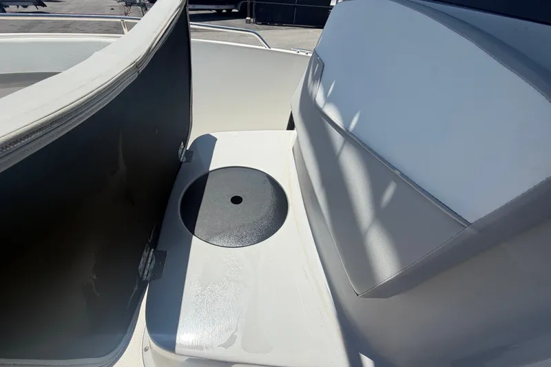 Slide: The Image of 2022 Key Largo 180 Center Console boat interior seating area. - 36