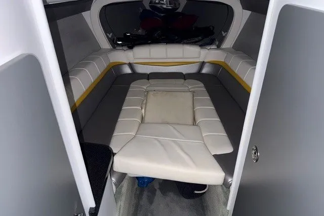 Slide: The Image of 2008 Formula 353 FASTech cabin interior with white and gray seating. - 8