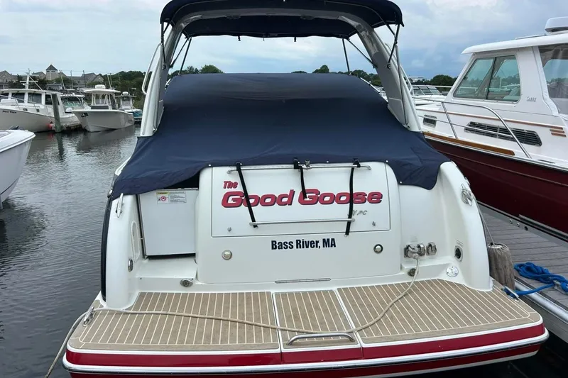 Slide: The Image of 2016 Formula 31 Performance Cruiser docked at Bass River, MA. - 2