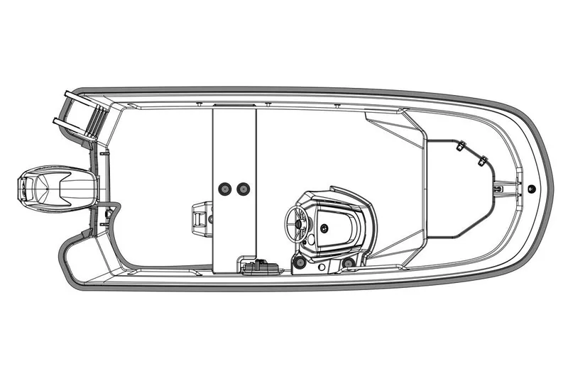 Slide: The Image of Manufacturer Provided Image: Top view of 2019 Boston Whaler 130 Super Sport boat layout. - 7