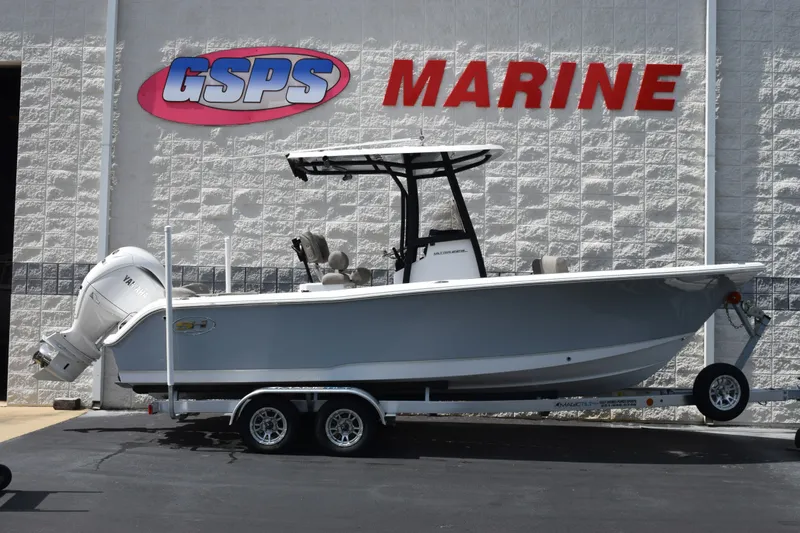 The Image of 2027 Sea Hunt Ultra 229 boat on trailer at GSPS Marine dealership. - 1