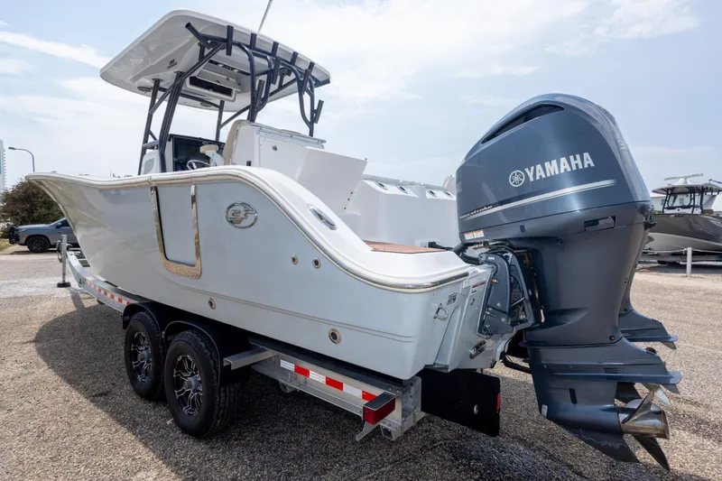 Slide: The Image of 2016 Sea Fox 288 Commander boat with Yamaha engine on trailer. - 15