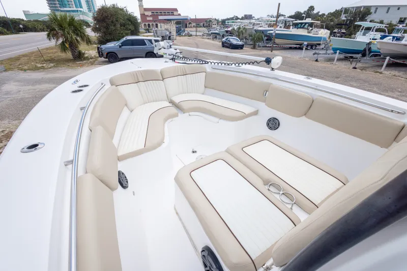 Slide: The Image of 2016 Sea Fox 288 Commander boat with spacious seating and modern design. - 33