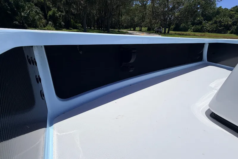 Slide: The Image of 2021 Chittum Skiffs Islamorada 21 boat deck, featuring sleek design and spacious layout. - 34