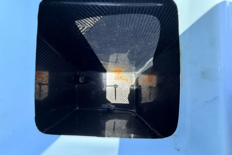 Slide: The Image of Interior view of 2021 Chittum Skiffs Islamorada 21, featuring carbon fiber compartment. - 69