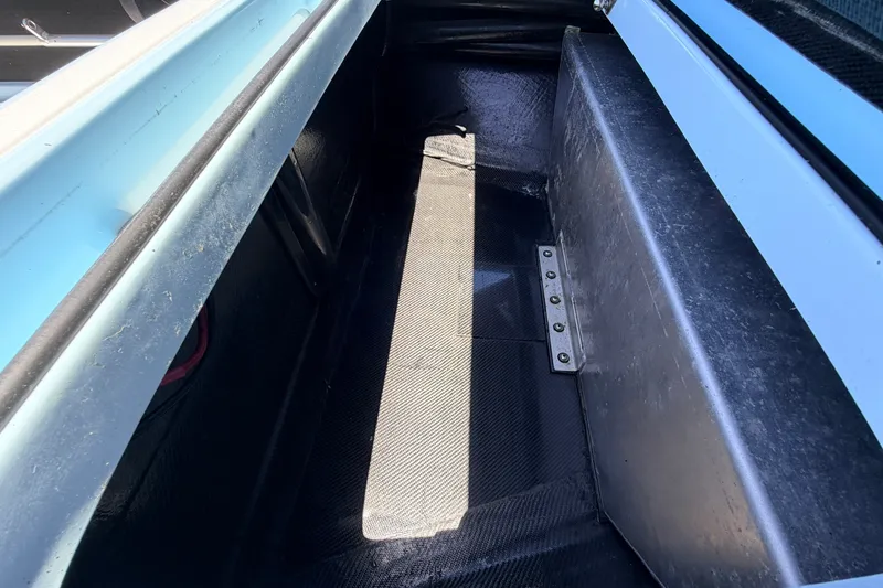 Slide: The Image of Interior view of a 2021 Chittum Skiffs Islamorada 21 boat compartment. - 30
