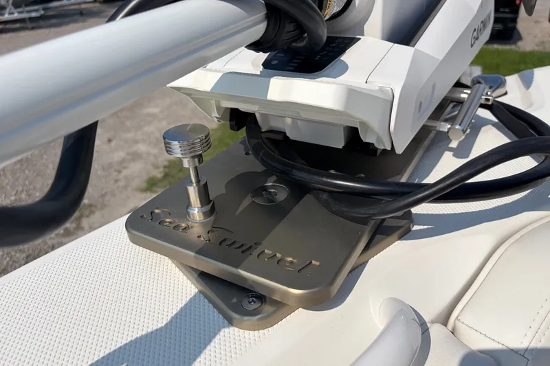 Slide: The Image of Edgewater 230CC 2022 boat with Garmin equipment and Sea Sucker mount. - 7