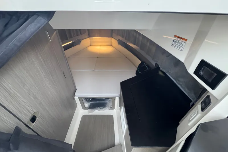 Slide: The Image of Interior cabin of 2026 Navan C30, featuring modern design and compact sleeping area. - 23