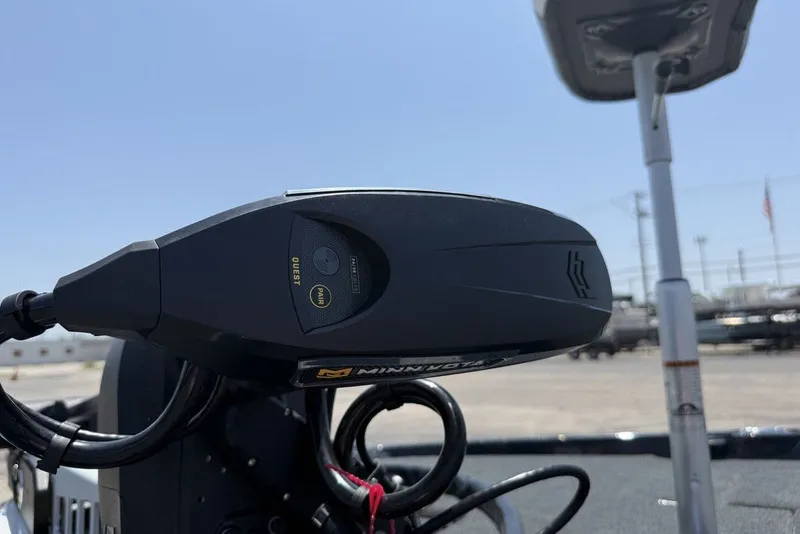 Slide: The Image of Close-up of Minn Kota trolling motor on 2027 Skeeter FXE20 Limited boat. - 19