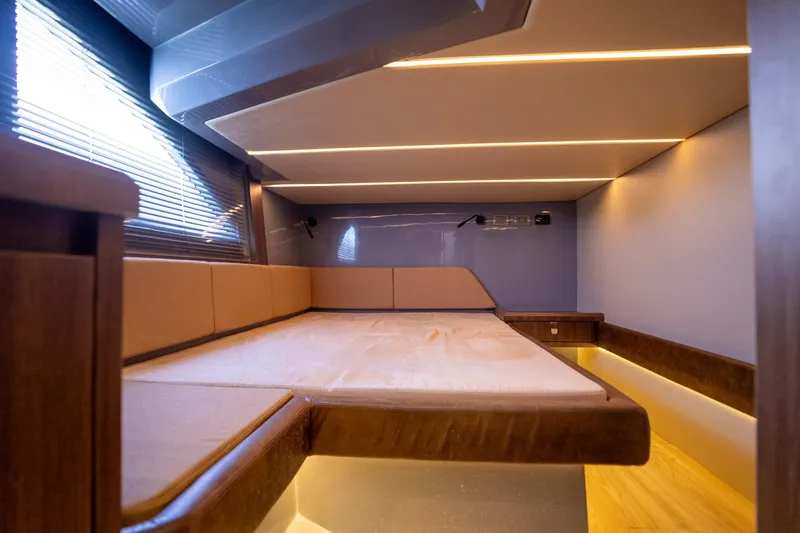 Slide: The Image of Luxurious interior of 2026 Hanover 447, featuring modern design and ambient lighting. - 14