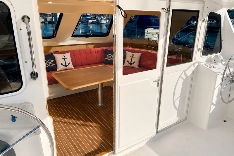Slide: The Image of Tri fold door w/ 1 panel open - 16