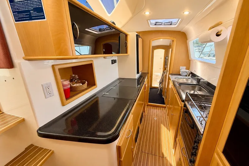 Slide: The Image of Galley counters with freezer hatches - 31