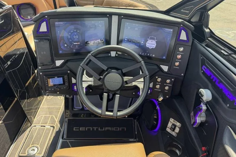 Slide: The Image of 2025 Centurion Ri245 dashboard with advanced digital displays and modern steering wheel design. - 14