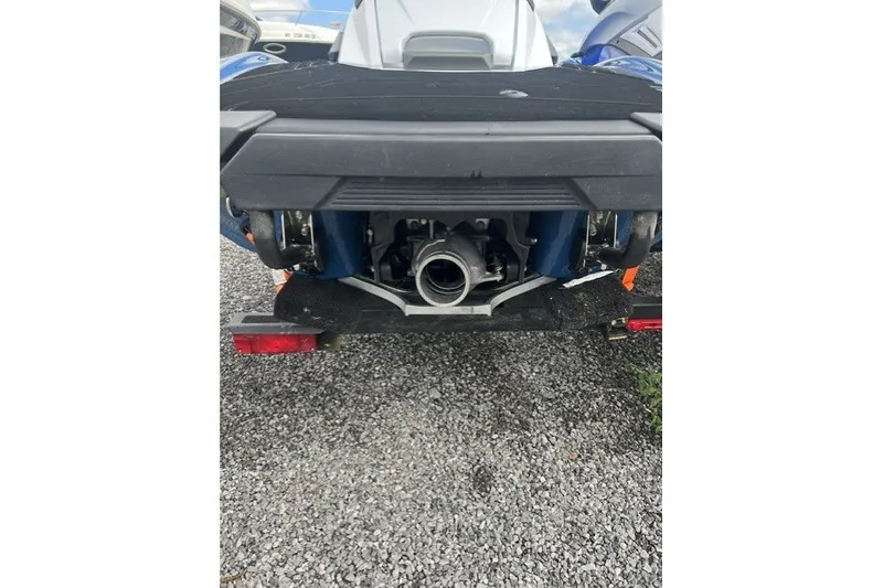 Slide: The Image of Rear view of a 2024 Yamaha PWC FX Cruiser SVHO on gravel. - 16