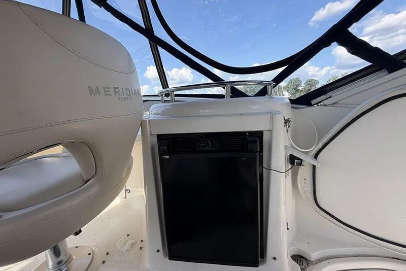 Slide: The Image of Interior of a 2009 Meridian 391 Sedan yacht with seating and equipment. - 37