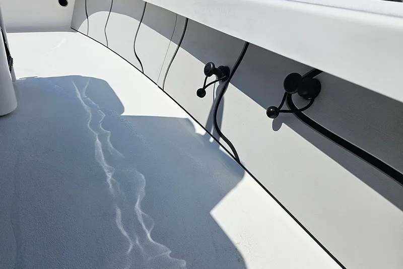 Slide: The Image of Interior view of 2025 Delta Boatworks Delta D18, showcasing sleek design and wiring details. - 21