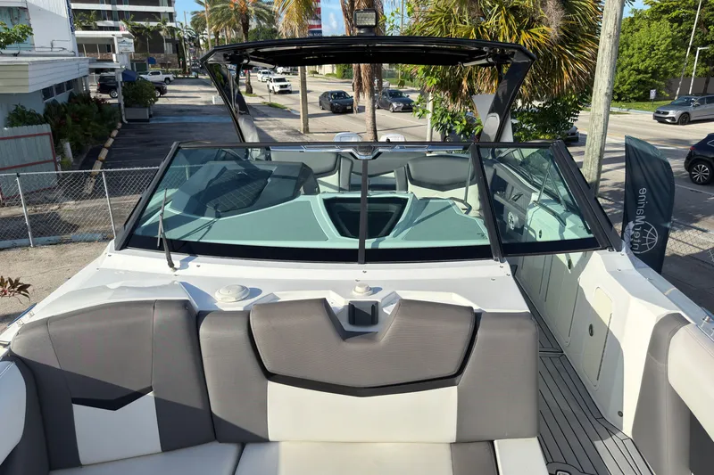 Slide: The Image of 2019 Cruisers Yachts 338 Outboard boat with sleek design and spacious seating. - 30