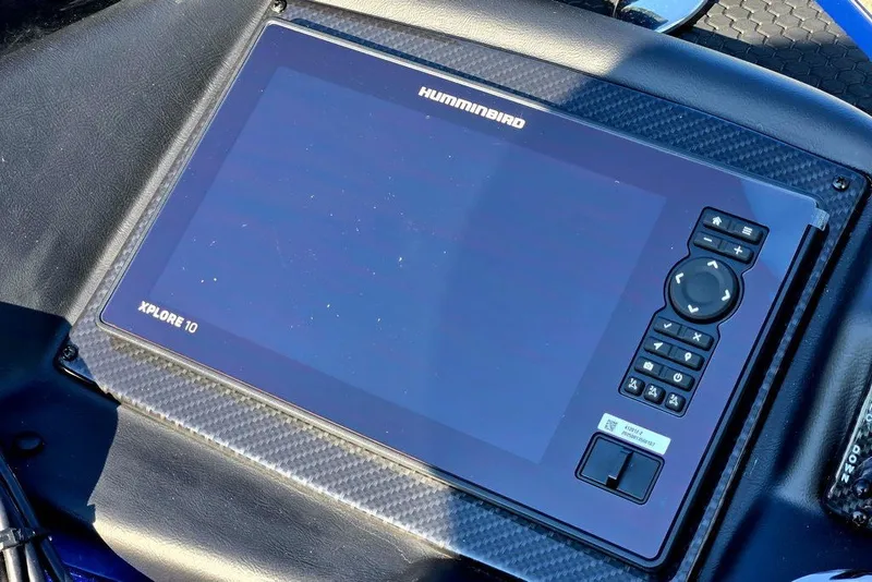 Slide: The Image of Humminbird Xplore 10 marine display in 2026 Phoenix 818 Pro boat cockpit. - 16