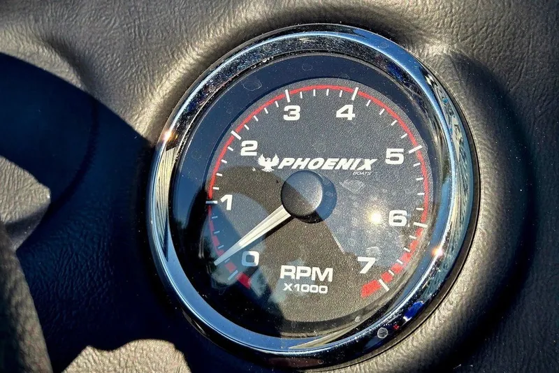 Slide: The Image of Tachometer of 2026 Phoenix 818 Pro showing RPM in thousands. - 45