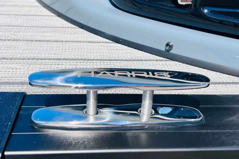 Slide: The Image of Chrome cleat on 2027 Harris Grand Mariner 250 SL boat deck. - 42