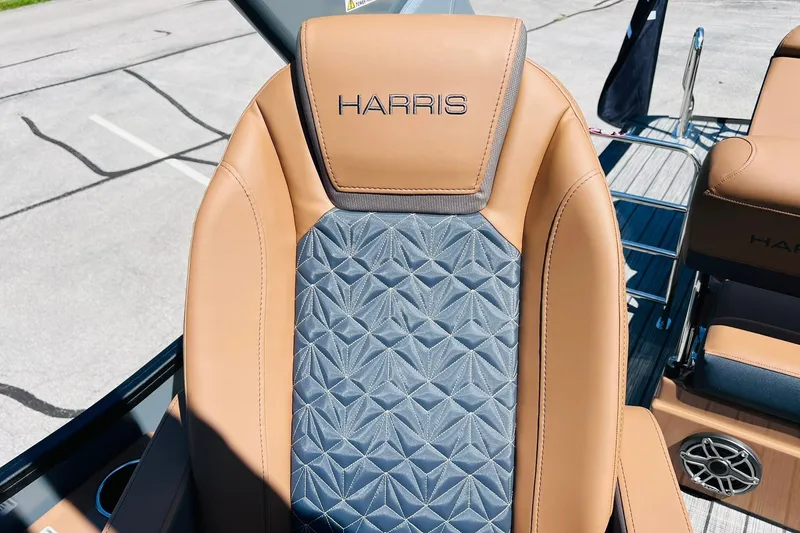 Slide: The Image of Luxurious seating on 2027 Harris Grand Mariner 250 SL boat, featuring elegant design and craftsmanship. - 24