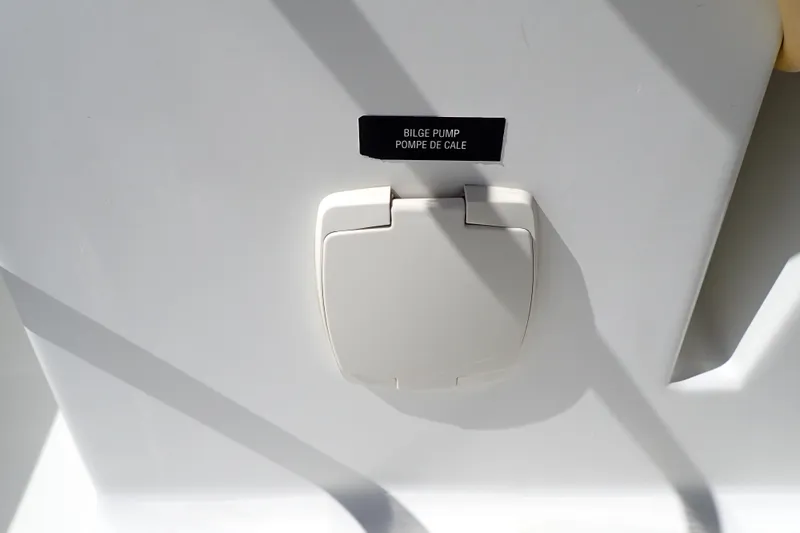 Slide: The Image of Bilge pump cover on 2018 Jeanneau Sun Odyssey 389 sailboat. - 88