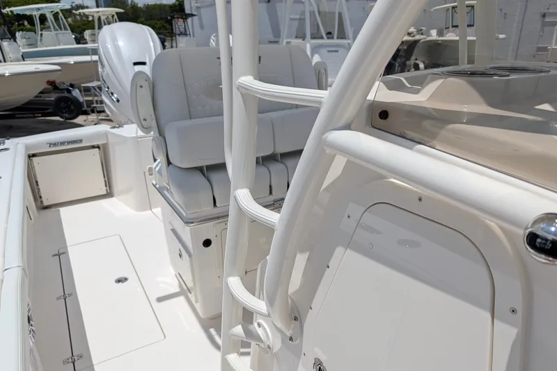 Slide: The Image of 2027 Pathfinder 2700 Tournament boat interior with seating and helm details. - 44