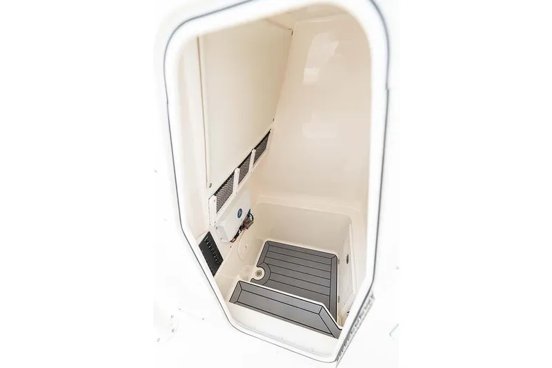 Slide: The Image of Manufacturer Provided Image: Interior view of 2027 Pathfinder 2700 Tournament boat compartment, featuring sleek design and utility. - 45