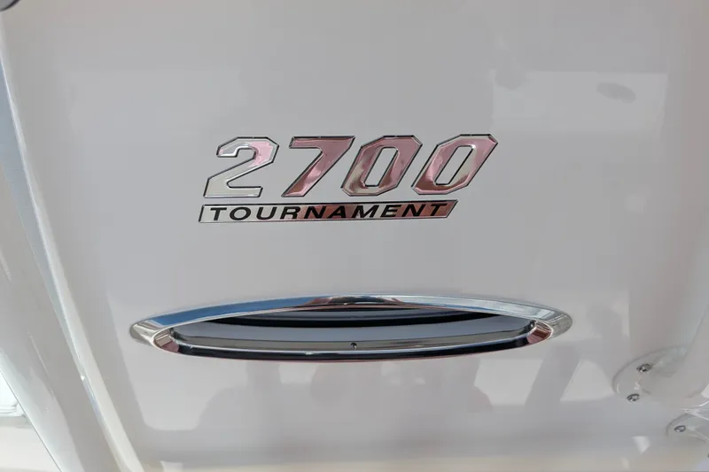 Slide: The Image of Pathfinder 2700 Tournament 2027 model emblem on a sleek white surface. - 29