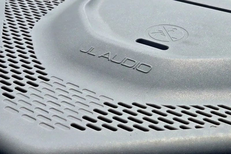 Slide: The Image of Close-up of JL Audio speaker grille on 2023 Sea-Doo Switch Cruise 21. - 32