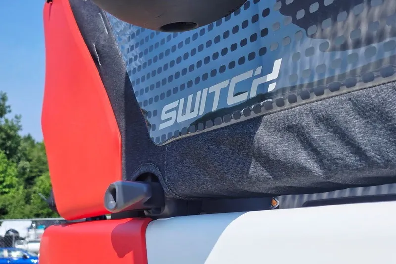 Slide: The Image of 2023 Sea-Doo Switch Cruise 21 close-up, showcasing sleek design and vibrant colors. - 9