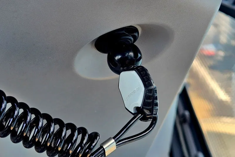 Slide: The Image of Close-up of Sea-Doo Switch Cruise 21 safety lanyard, 2023 model. - 3