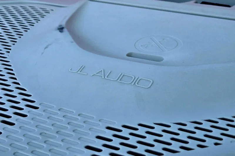Slide: The Image of Close-up of JL Audio speaker on 2023 Sea-Doo Switch Cruise 21. - 20