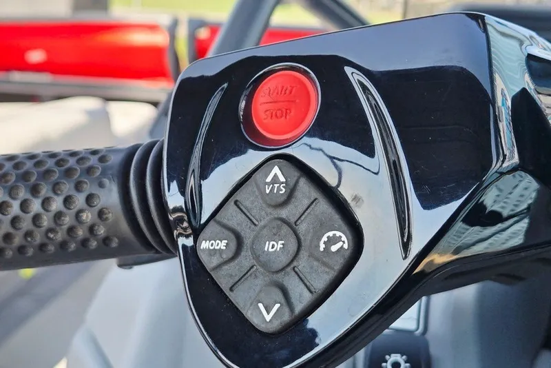 Slide: The Image of Close-up of 2023 Sea-Doo Switch Cruise 21 control panel with buttons. - 36