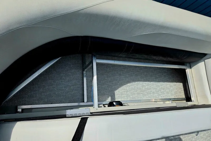 Slide: The Image of Storage compartment in a 2020 Tahoe 225 boat, featuring a sleek interior design. - 16