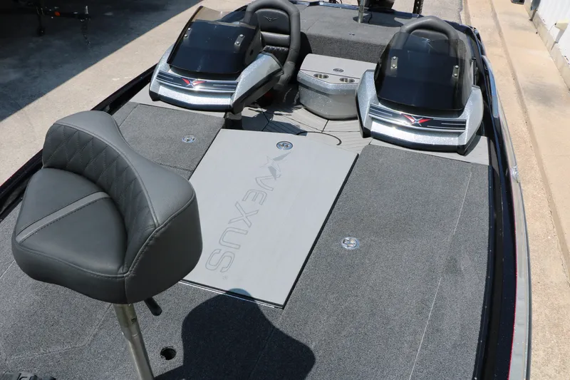 Slide: The Image of 2022 Vexus VX21 boat interior with seating and console, showcasing modern design. - 41