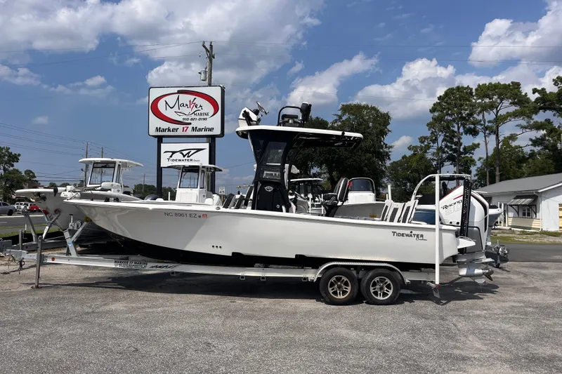The Image of 2022 Tidewater 2500 Carolina Bay boat on trailer at Marker 17 Marine dealership. - 0