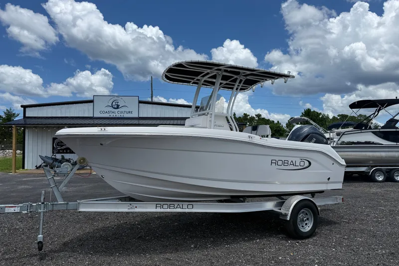 The Image of 2024 Robalo R180 Center Console boat on trailer at Coastal Culture Marine. - 1