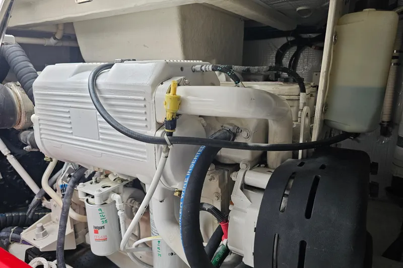 Slide: The Image of Engine compartment of a 2013 Sabre 48 Salon Express yacht. - 59