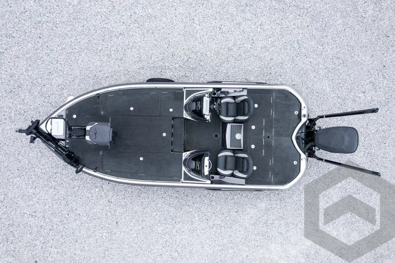 Slide: The Image of Overhead view of 2015 Legend V-20 fishing boat on textured surface. - 36