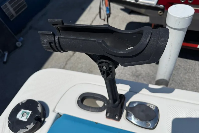 Slide: The Image of Rod holder on 2002 Bayliner Trophy Walkaround boat deck. - 22