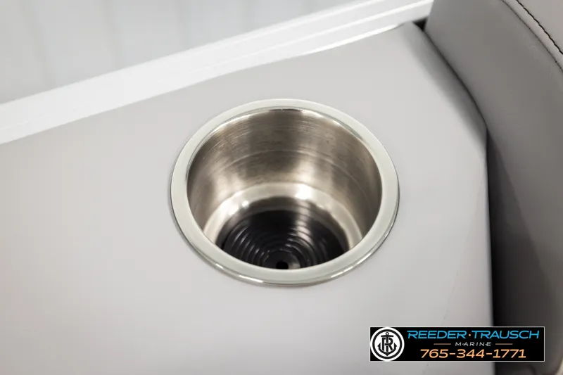 Slide: The Image of Cup holder on Avalon VEN85 RF 2026 boat, featuring sleek design and stainless steel finish. - 47